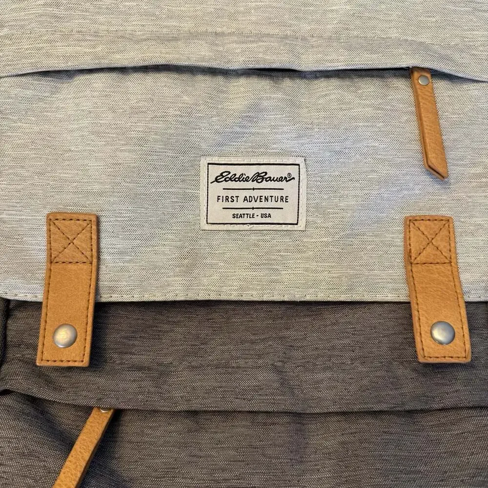 Eddie Bauer Cascade First Adventure Backpack Diaper Bag Gray